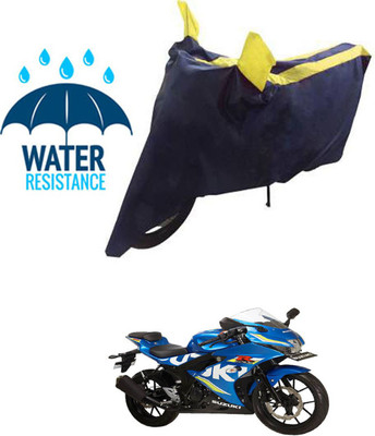 RONISH Waterproof Two Wheeler Cover for Suzuki(GSX R150, Blue, Yellow)