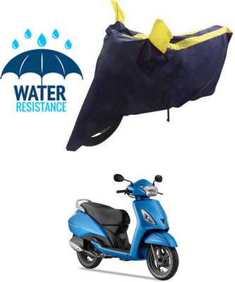 RONISH Waterproof Two Wheeler Cover for TVS(Jupiter, Blue, Yellow)