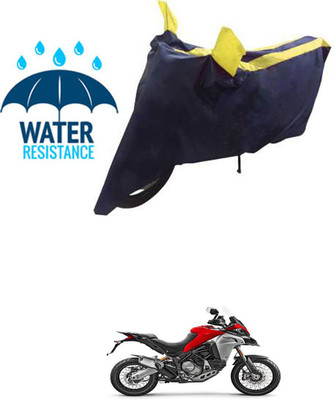 RONISH Waterproof Two Wheeler Cover for Ducati(Multistrada, Blue, Yellow)