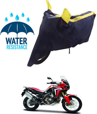 RONISH Waterproof Two Wheeler Cover for Honda(Africa Twin, Blue, Yellow)