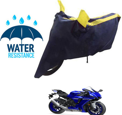 RONISH Waterproof Two Wheeler Cover for Yamaha(YZF R1, Blue, Yellow)