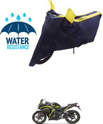 RONISH Waterproof Two Wheeler Cover for Honda(CBR 250R, Blue, Yellow)
