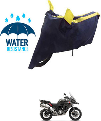 RONISH Waterproof Two Wheeler Cover for Benelli(TRK 502, Blue, Yellow)