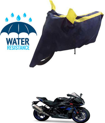 RONISH Waterproof Two Wheeler Cover for Suzuki(GSX, Blue, Yellow)