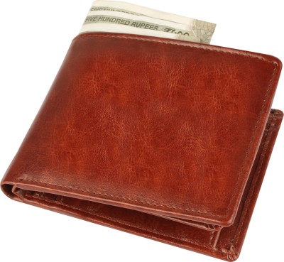 vizodo Men Casual, Trendy, Formal Brown Artificial Leather Wallet(7 Card Slots)