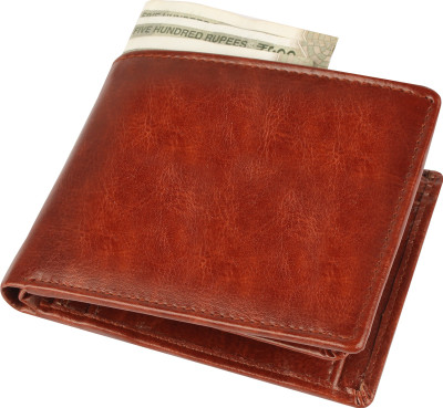 vizodo Men Casual, Trendy, Formal Brown Artificial Leather Wallet(7 Card Slots)