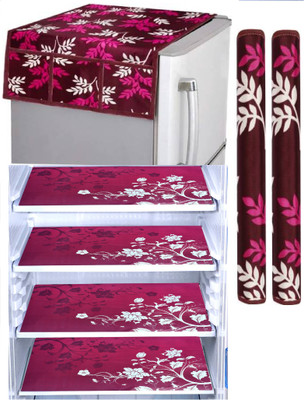 FRC Decor Refrigerator  Cover(Width: 20 cm, Purple)