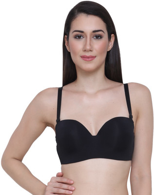Glamoras Women Push-up Lightly Padded Bra(Black)