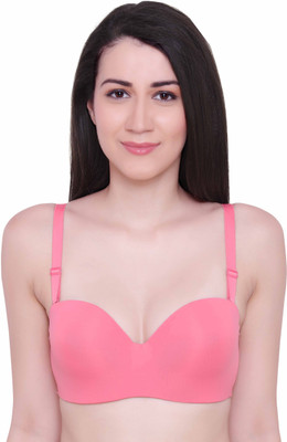 Glamoras Women Push-up Lightly Padded Bra(Pink)