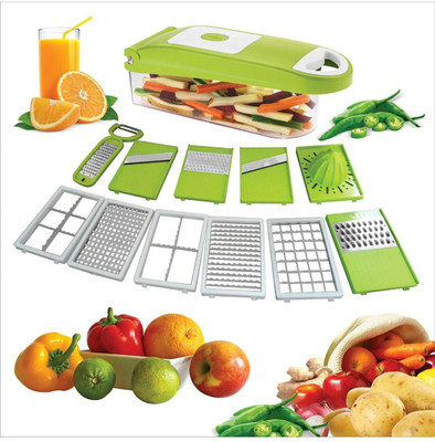 yarendra export 7 in 1 Fruit & Vegetable Graters, Slicer, Chipser, Dicer, Cutter Chopper Upgraded Deluxe Model with Unbreakable Body and Heavy Stainless Steel Blades, Green, 1-Piece Vegetable & Fruit Grater & Slicer(1 chopper set) yarendra export 7 in 1 Fruit & Vegetable Graters, Slicer, Chipser, Dicer, Cutter Chopper Upgraded Deluxe Model with Unbreakable Body and Heavy Stainless Steel Blades, Green, 1-Piece Vegetable & Fruit Grater & Slicer(1 chopper set)