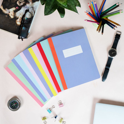 Fun Lines Premium 240 mm x 180 mm (Pack Of 6) Regular Notebook Single Line Ruled 160 Pages(Multicolor, Pack of 6)