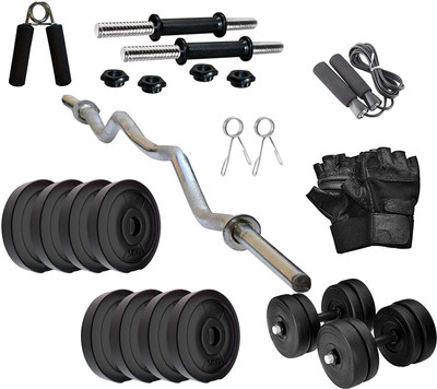 SBR Sports 8KG HOME GYM COMBO WITH 3FT 19MM CURL ROD Adjustable Dumbbell(8.5 kg)