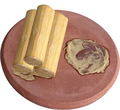 leshoppingcart Chandan rubbing board/chakla /marble stone Chandan patta original sandal wood-100gm Rolling Pin & Board