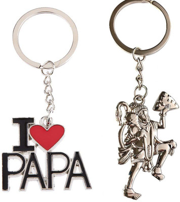 ShopTop Mountain hanuman with I Love Papa keychain Key Chain