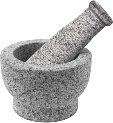 subaa Subaa Mortar and Pestle Ural/Okhli Masher 3 inch Height, 2 Inch Dia (Wt-3Kg) Stoneware Masher