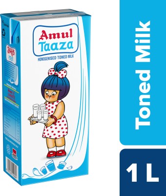 Amul Taaza Homogenised Toned Milk(1 L)