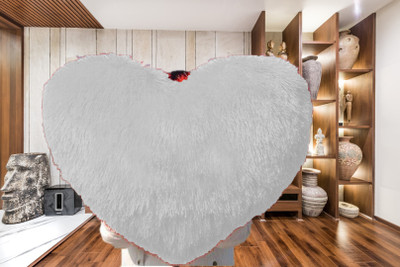 PICKKART Microfibre Solid Cushion Pack of 1(White)