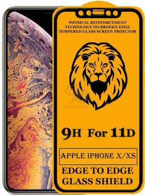 kentop Edge To Edge Tempered Glass for Apple iPhone X(Pack of 1)