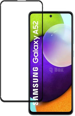 Q Box Edge To Edge Tempered Glass for Samsung Galaxy A52(Pack of 1)