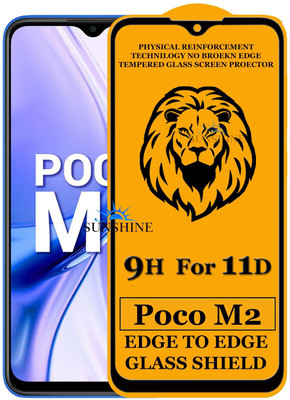 SUNSHINE Edge To Edge Tempered Glass for Poco M2(Pack of 1)