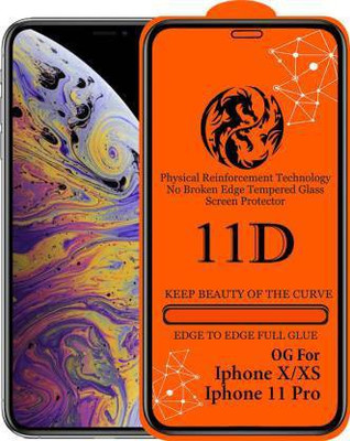 kentop Edge To Edge Tempered Glass for Apple iPhone 11 Pro(Pack of 1)