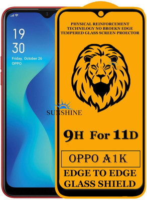 SUNSHINE Edge To Edge Tempered Glass for Oppo A1K(Pack of 1)
