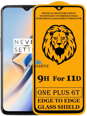 SUNSHINE Edge To Edge Tempered Glass for OnePlus 6T(Pack of 1)