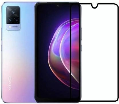 DSCASE Edge To Edge Tempered Glass for Vivo V21e, Vivo V21e 5G(Pack of 1)
