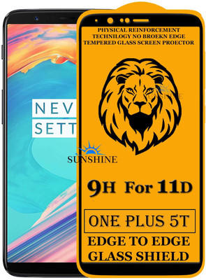 SUNSHINE Edge To Edge Tempered Glass for OnePlus 5T(Pack of 1)