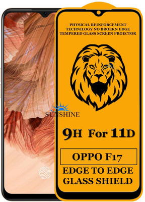 SUNSHINE Edge To Edge Tempered Glass for Oppo F17(Pack of 1)