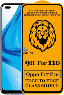 SUNSHINE Edge To Edge Tempered Glass for Oppo F17 Pro(Pack of 1)