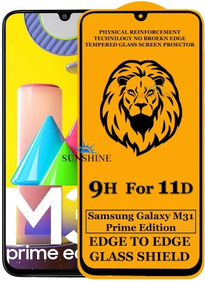 SUNSHINE Edge To Edge Tempered Glass for Samsung Galaxy M31(Pack of 1)