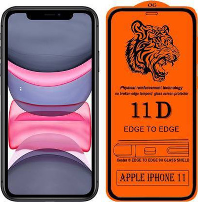 kentop Edge To Edge Tempered Glass for Apple iPhone 11(Pack of 1)