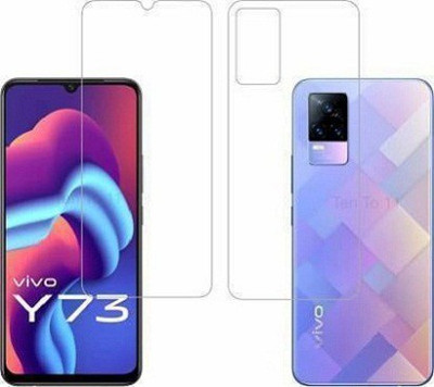 Nawab Collection Front and Back Tempered Glass for Vivo Y 73(Pack of 2)