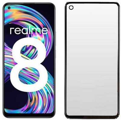 MaxR Edge To Edge Tempered Glass for Realme X7 Max Realme 8 4G Realme 8 Pro(Pack of 1)