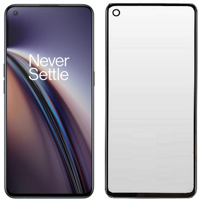 HOBBYTRONICS Edge To Edge Tempered Glass for OnePlus Nord 2T, OnePlus Nord 2, OnePlus Nord CE (Matte Transparent)(Pack of 1)