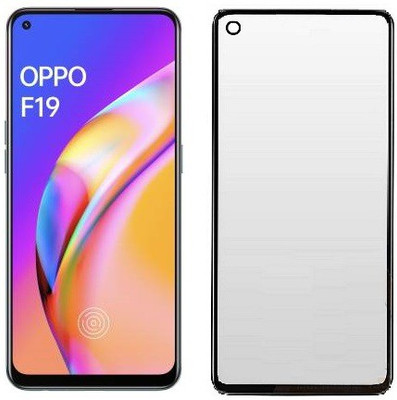MaxR Edge To Edge Tempered Glass for Oppo F19s(Pack of 1)