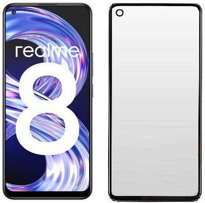XRENGTH Edge To Edge Tempered Glass for Realme X7 Max Realme 8 4G Realme 8 Pro(Pack of 1)