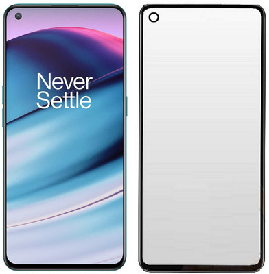 KMPERED Edge To Edge Tempered Glass for Oneplus 8T, Oneplus 9, Oneplus 9R(Pack of 1)
