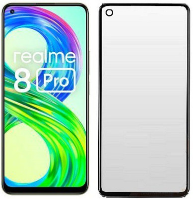 MaxR Edge To Edge Tempered Glass for Realme X7 Max Realme 8 4G Realme 8 Pro(Pack of 1)