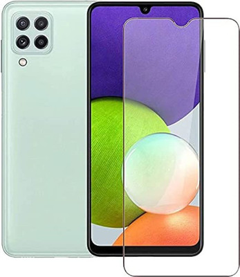 silkykraftz Tempered Glass Guard for Samsung Galaxy A22 5G(Pack of 1)