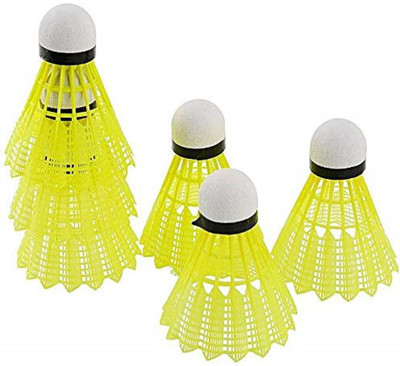 RJ Gallery Promise Wooden Cork Nylon Shuttle - Yellow (Medium Slow, 76, Pack of 6) Nylon Shuttle  - Green(Medium Slow, 76, Pack of 6)