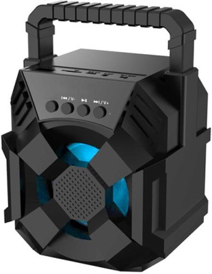 kluzie TOP SELLING WS-01 Super Bass Portable Wireless sub woofer Sound Box system Multimidea Speaker Led Light mini Home theatre AUX supported Carry Handle Speaker FM Radio USB, Micro SD Card Reader 10 W Bluetooth Speaker(Black, Stereo Channel)