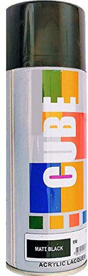 CUBE Black Spray Paint 400 ml(Pack of 1)