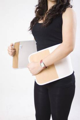 PARISILL Abdominal Belt after C-Section for Reduction Tummy Trimmer Abdomen Support Back / Lumbar Support(Beige)
