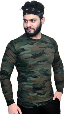 ONEBIT Printed Men Round Neck Multicolor T-Shirt