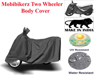 mobibikerz Two Wheeler Cover for TVS(Victor GLX, Grey)