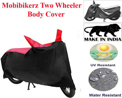 mobibikerz Two Wheeler Cover for TVS(Jupiter classic, Red, Black)