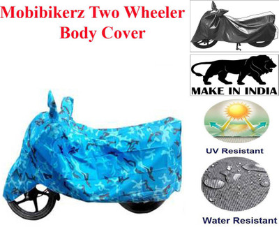 mobibikerz Two Wheeler Cover for Vespa(Vespa VXL 125, Blue)