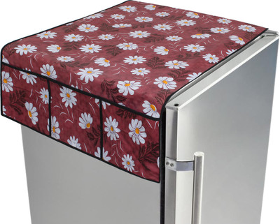 LITHARA Refrigerator  Cover(Width: 101.6 cm, Red)